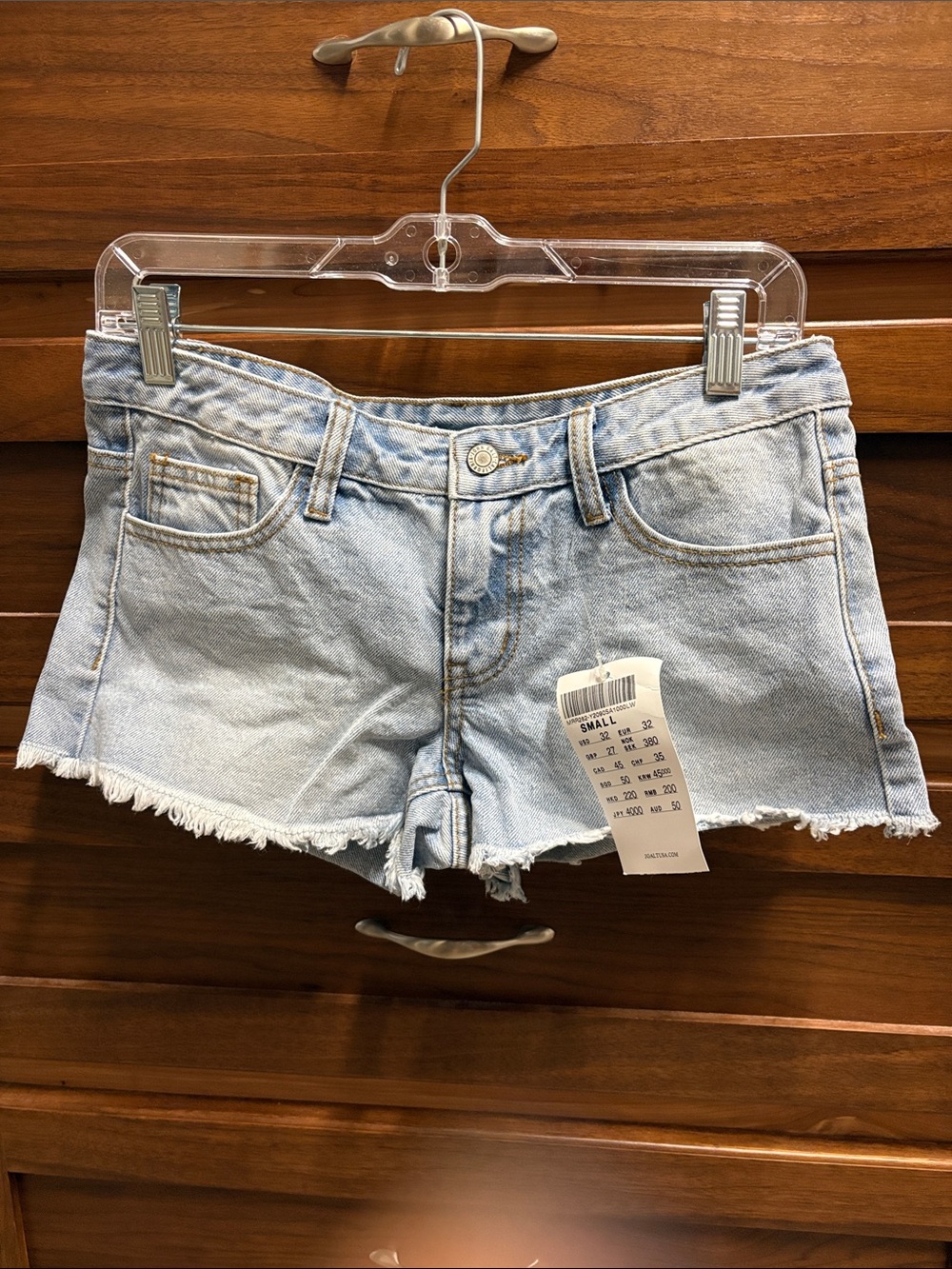 Brandy Melville NWT Low Rise Light Blue Denim Cutoff Shorts